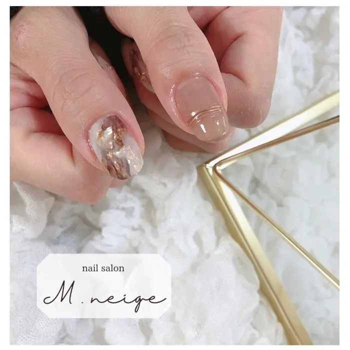 奈良ネイルサロンm Neige所属 エネージュ奈良 ネイルサロンのネイルデザイン ミニモ