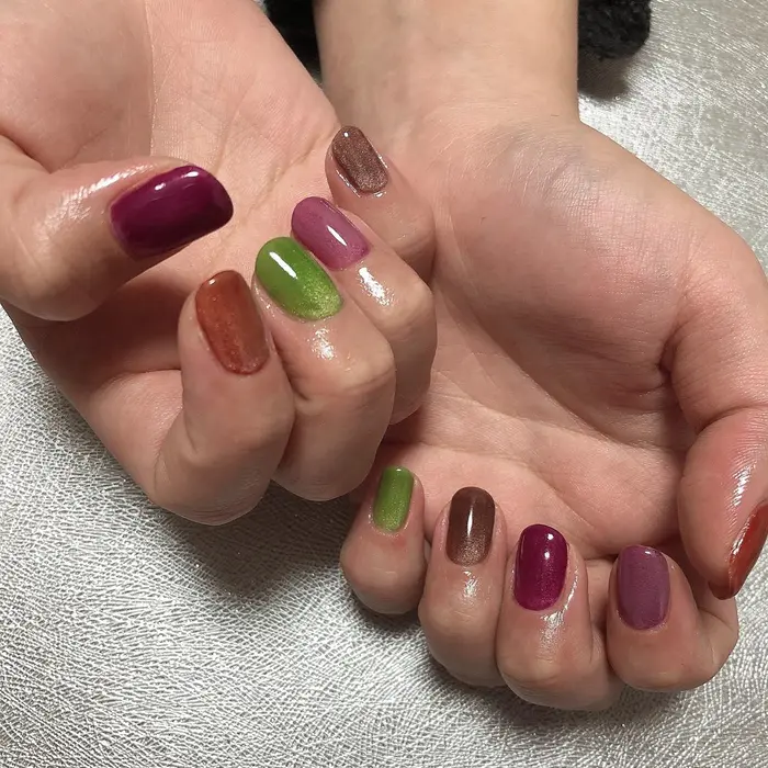 10本カラー別マグネットネイル にじいろ所属 Ayame Nailのネイルデザイン ミニモ 10本カラー別マグネットネイル にじいろ所属 Ayame Nailのネイルデザイン ミニモ