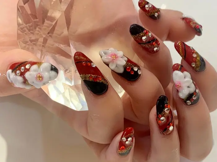 深夜営業 お友達同士できてねー 1000円パーツプレゼントします 1 11 スカルプ専門 渋谷センター街nailsgogo所属 Nailsgogo 渋谷スカルプやり放題のネイルデザイン ミニモ