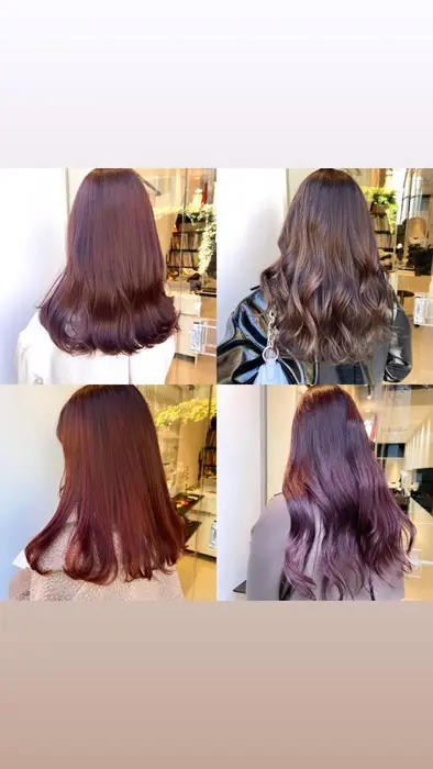 最近増えてきたピンク系カラー普通のカラー剤よりイルミナカラーの方が色味が濃いのでワンカラーでピン Cinema Daikanyama所属 コマキ マイのヘアカタログ ミニモ