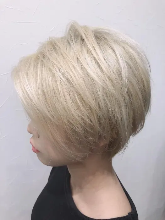 お客様と一緒に白髪計画を立てて 何回か通って頂き白に 何回かのブリーチが必要です Vogue所属 櫻枝 准のヘアカタログ ミニモ