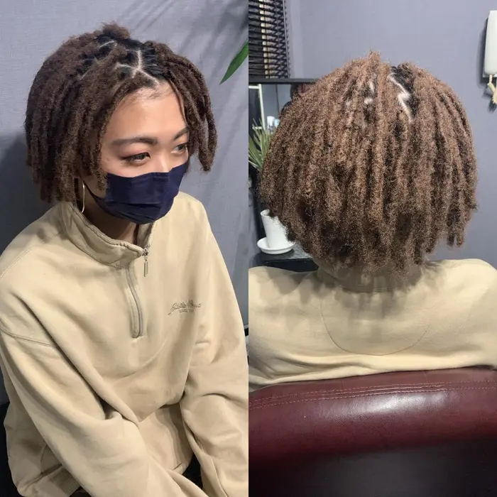 ブラウンのエクステ使用 地毛がストレートでも ドレッドはリペアできるので 育てれます Alivio所属 Alivio Sawaのヘア カタログ ミニモ