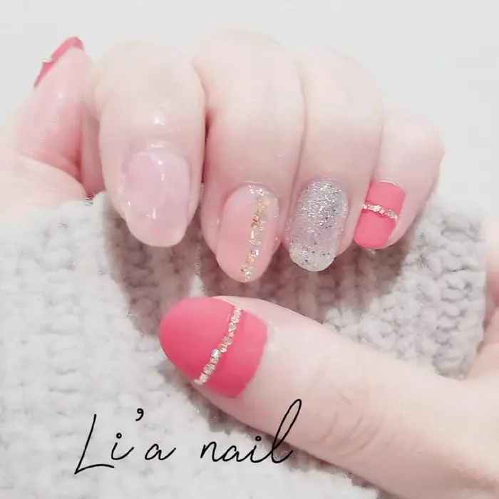 お客様ご希望の葛葉ネイル Li A Nail所属 Li A Nailのネイルデザイン ミニモ