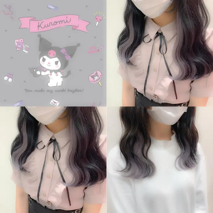 クロミ ラベンダーグレー Euphoria Harajuku所属 女の子の可愛いヘア Momonaのヘアカタログ ミニモ