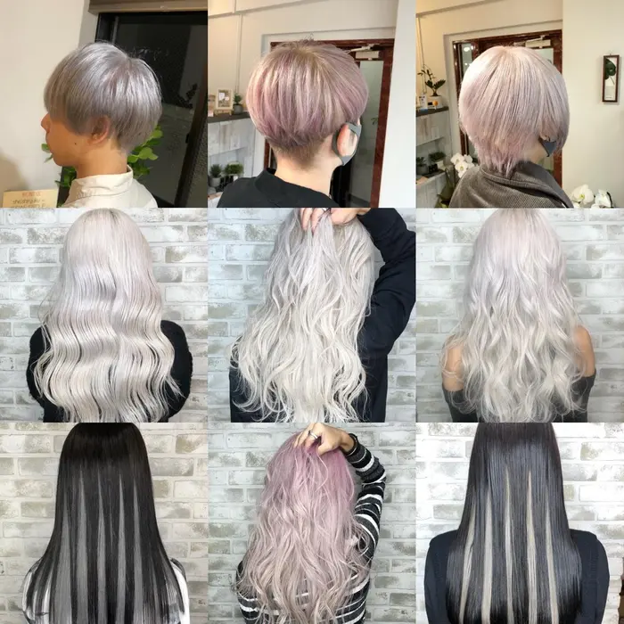 ホワイト系カラーならこちらを選びください 2回 する人はこちらのがすごくお得です She2 Shinjuku シシ 所属 トッチ ハイトーン 髪質改善の ヘアカタログ ミニモ