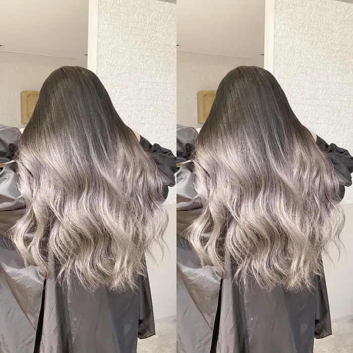 グラデーションカラー ホワイトグレー Go Today所属 前 直也のヘアカタログ ミニモ