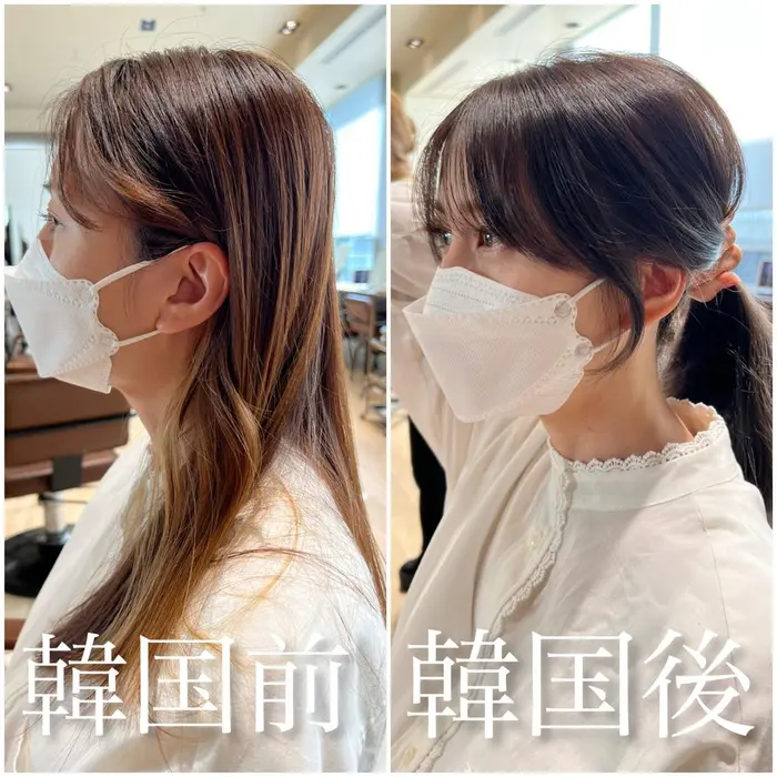 マスクが似合う髪型に 僕の拘りがつまった髪型 この髪型にしたい と思った方は保存してカウ Afloat Ginza所属 韓国風くびれヘア 最小顔 山下のヘアカタログ ミニモ