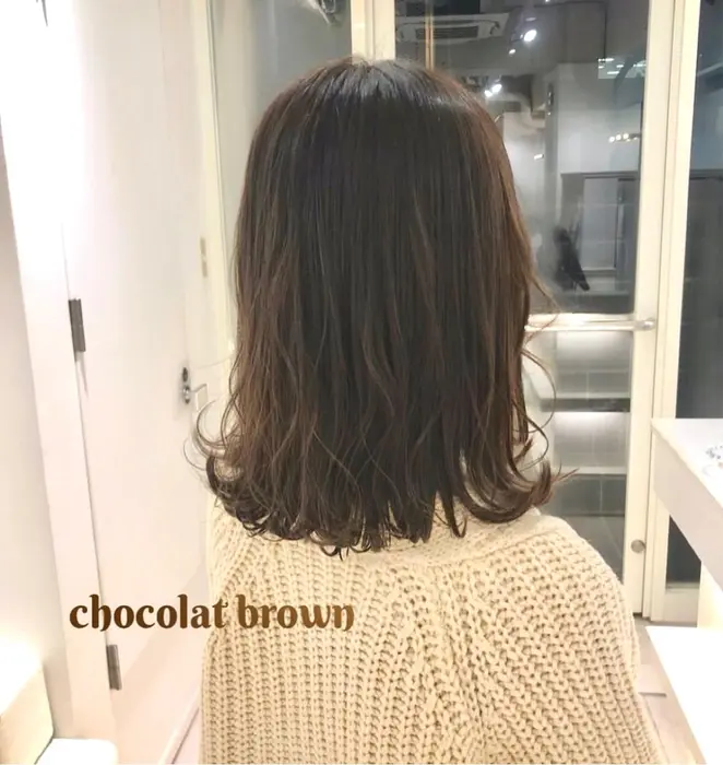チョコレートブラウン ほんのりトーンアップのチョコカラー 初めてトーンアップする方でもおすす Parve Mix Ally所属 田中 亜依 のヘアカタログ ミニモ