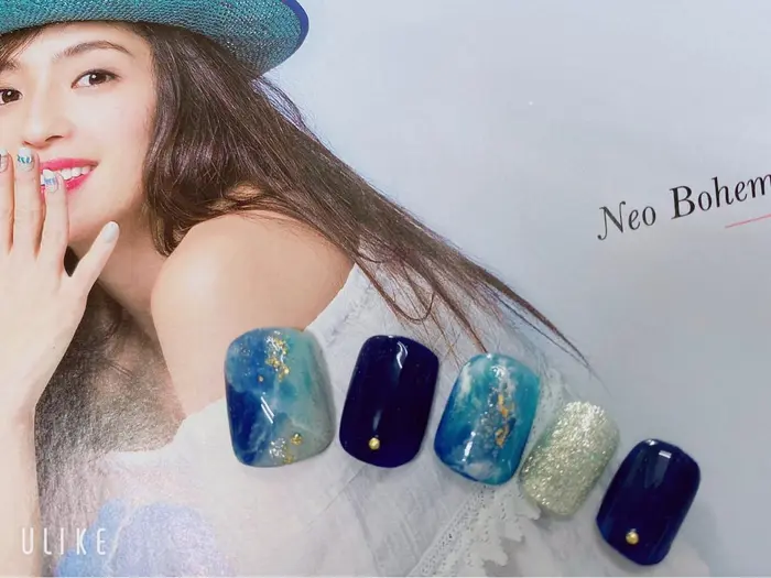 夏フットデザイン Fleur Nail所属 Fleur Nailのネイルデザイン ミニモ