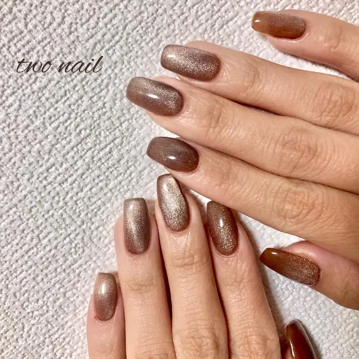 Brown Magnet ネイルサロン 自宅サロン 和歌山市 Wakayama Wak Two Nail所属 Two Nailのネイル デザイン ミニモ