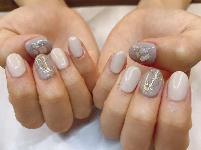 ニュアンスネイル フィルイン パラジェル やり放題アート レオパードネイル 秋ネイル Ellie Nail 銀座店所属 エリー ネイルの ネイルデザイン ミニモ