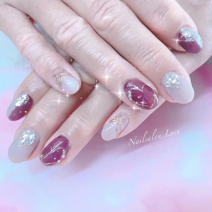 さいたま市ネイルサロン さいたま市ネイルスクール 出張ネイルサロン オートネイル オートネイリスト Nailsalon Luce所属 Nailsalon Luceのネイルデザイン ミニモ