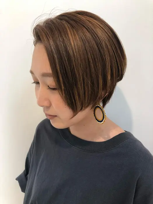 ジョンコナーカット ハイライトオレンジ Grow グロウ 恵比寿所属 シミズ ヨシタカのヘアカタログ ミニモ