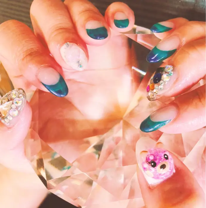 アクアリウムネイルのクマさんをリクエスト にお応えして作ってみました Saltnail所属 Salt Nailのネイル デザイン ミニモ アクアリウムネイルのクマさんをリクエスト にお応えして作ってみました Saltnail所属 Salt Nailのネイル デザイン ミニモ