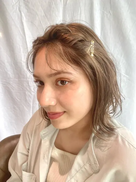 簡単前髪アレンジ︎