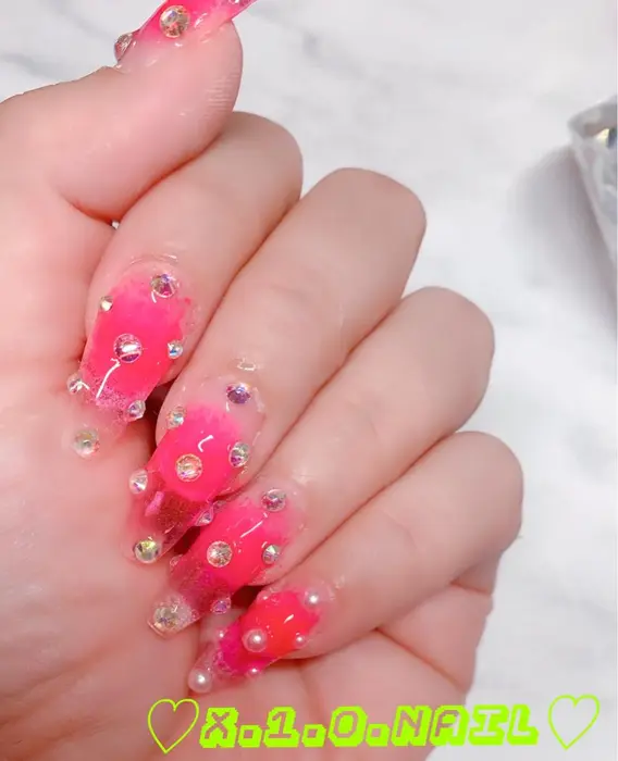 ネイル ニュアンスネイル ネイルチップ アートネイル アニマル柄 ハンドネイル x.1.0.nail ♡Cのネイルデザイン