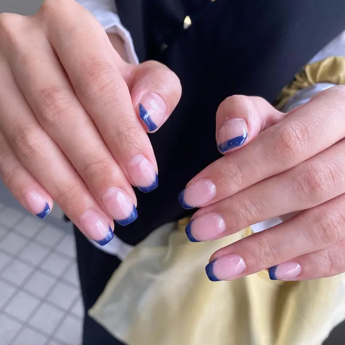 人気のカラーフレンチ お色10色まで自由に選んで頂けます Etel エティル所属 S Lunaのネイルデザイン ミニモ