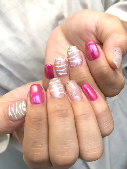 秋ネイルと言えば動物柄 可愛い系で仕上げてみました ᵀᴴᴬᴺᴷ Private Nailsalon It 所属 Nails It のネイルデザイン ミニモ