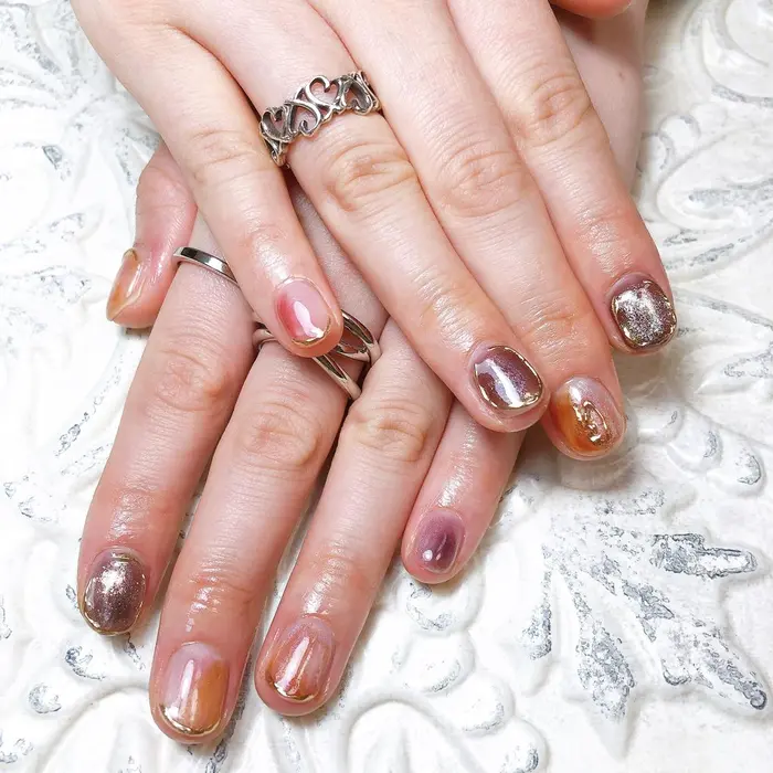 持ち込みデザインネイル 持ち込み画像はinstagramに載せてます ジェルネイルモテ Private Nail Salon Eimmy所属 Nomura Mayukaのネイルデザイン ミニモ