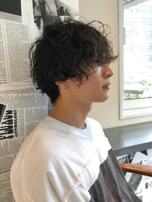 長めマッシュ スパイラルパーマ Dakota Evans所属 佐藤 渚のヘアカタログ ミニモ