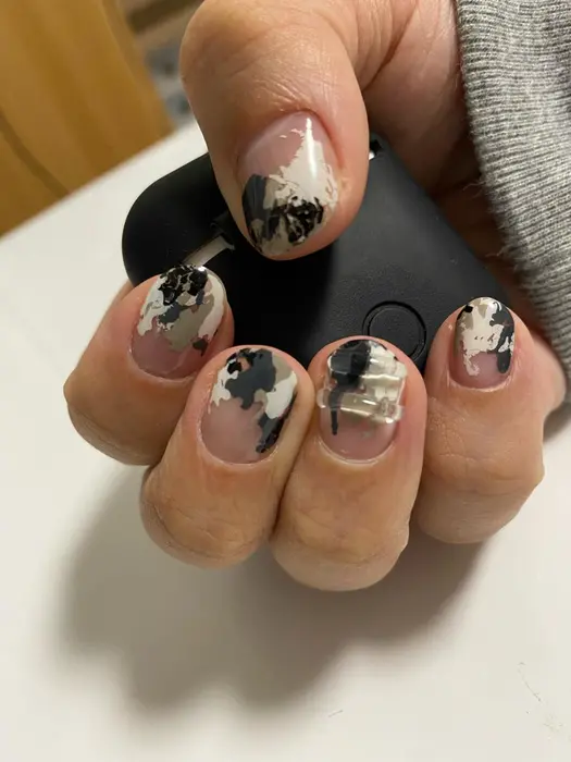 シンプルホイルアート Tac Nail所属 プライベートサロン Tacのネイルデザイン ミニモ