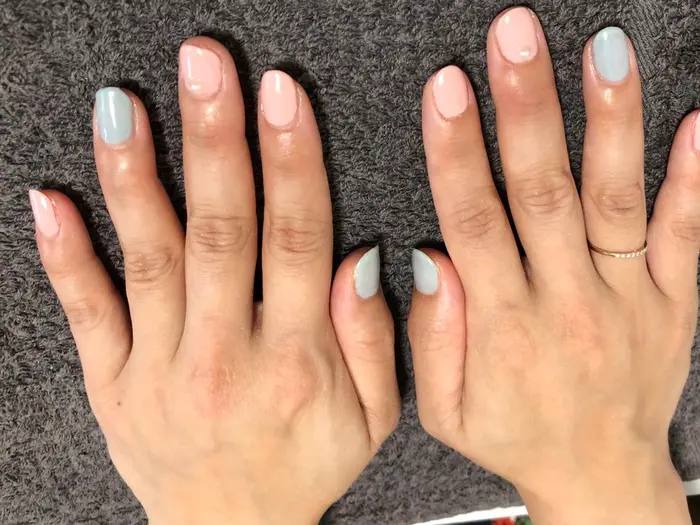 ご来店ありがとうございました ネイルオフ ネイルの付替をさせていただきました プライベートサロンolioli オリオリ 所属 プライベートサロン Oli Oliのネイルデザイン ミニモ