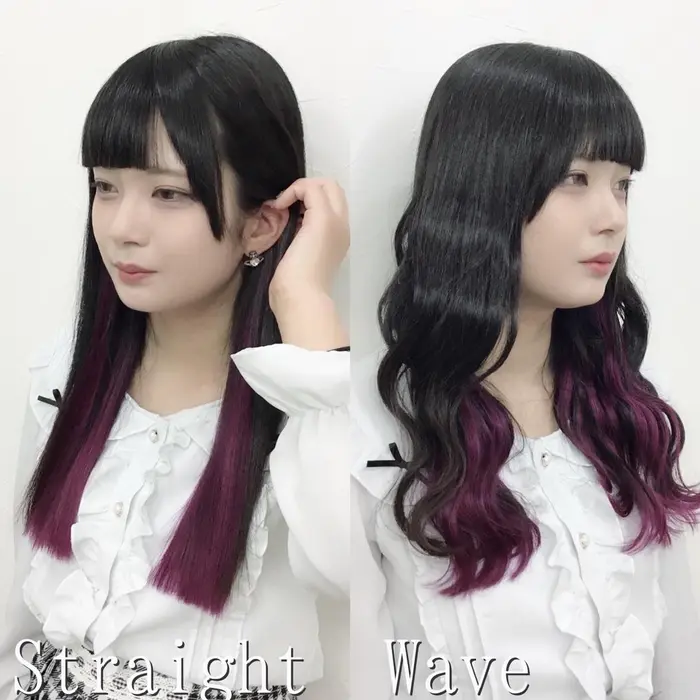 黒髪ベースにインナーカラーでチェリーピンクを入れましたインナーカラーはお好きな色で出来ますよ エクステ専門店あるじゃんすー渋谷本店所属 カラー エクステ専門 あるじゃんすー渋谷店のヘアカタログ ミニモ