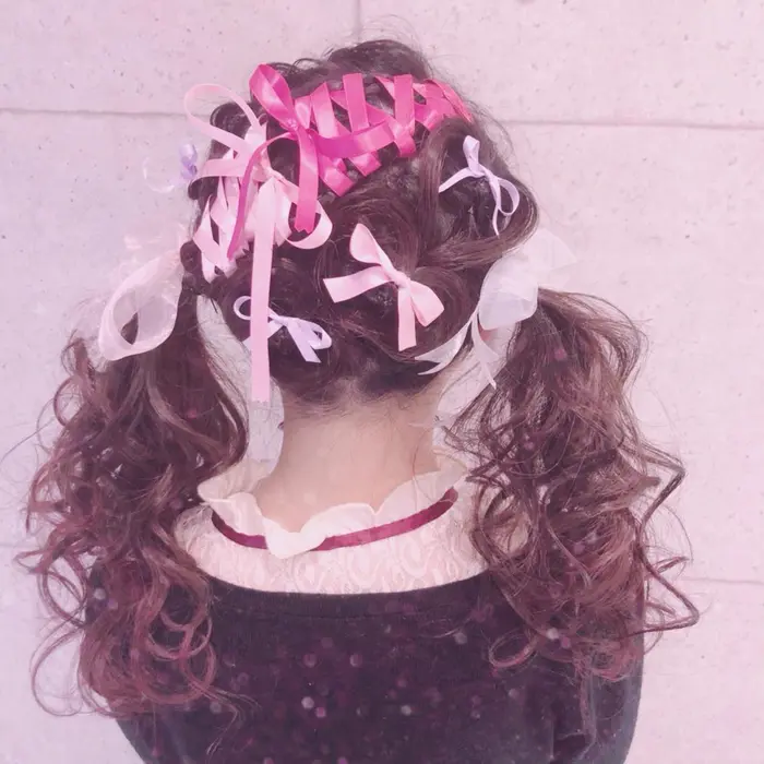 ツインテールアレンジハート三連 ライブ イベントにも人気なリボンアレンジ Hair Salon Clan所属 児島 里花のヘア カタログ ミニモ