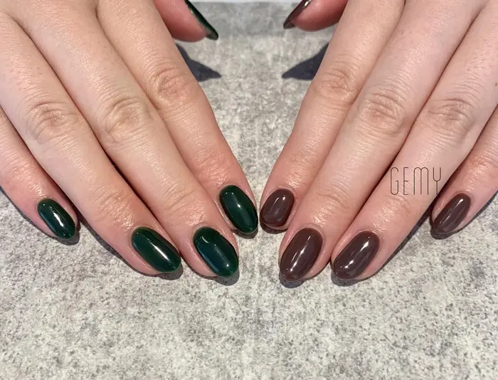 ちぐはぐネイル ワンカラー Gemynails Private所属 Gemynails Privateのネイル デザイン ミニモ ちぐはぐネイル ワンカラー Gemynails Private所属 Gemynails Privateのネイル デザイン ミニモ