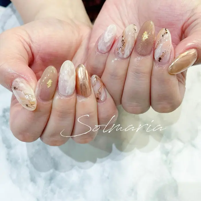 サンプルデザイン ご予約は11時 13時 15時 18時 Nail Solmaria ソルマリア所属 Nail Solmariaのネイルデザイン ミニモ