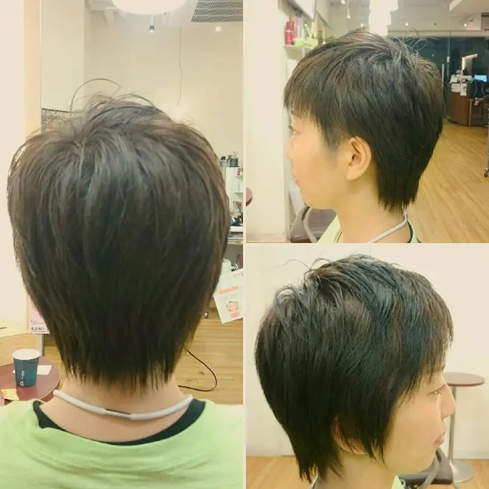 ショートのアシメスタイル 個性的でとってもオシャレ Bamboo Classic所属 平岩 未来のヘアカタログ ミニモ