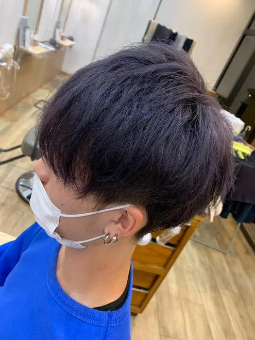 アッシュパープル ブリーチ一回で綺麗な色になります Kizuna所属 宮川 虎哲のヘアカタログ ミニモ