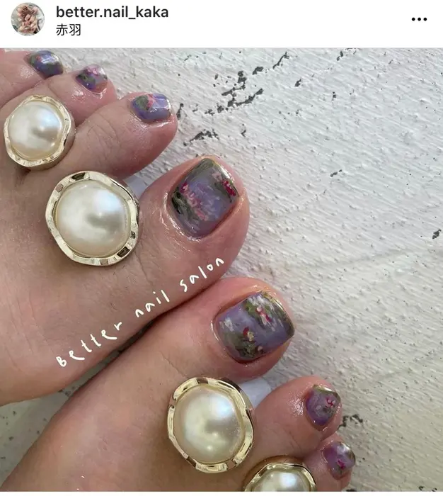 モネの池 ベターネイルサロン赤羽所属 ベターネイルサロン Kakaのネイルデザイン ミニモ