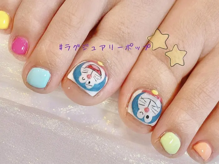 ドラえもんネイル Menail所属 Menail 所属のネイルデザイン ミニモ ドラえもんネイル Menail所属 Menail 所属のネイルデザイン ミニモ