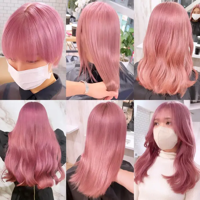 ヘアカラートレンド トレンドカラー ピンクラベンダー ピンク ピンクカラー ピンクヘア ピンクベージ Iliss 渋谷所属 ブリーチカラー特化 Rikiのヘアカタログ ミニモ