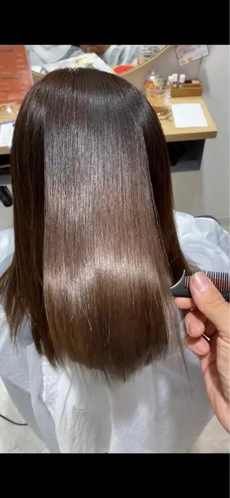 今話題の髪質改善酸熱トリートメントです 驚くほどツヤツヤになります 騙されたと思って一度お試 Earth三軒茶屋店所属 無造作パーマ 廣川 純平のヘアカタログ ミニモ