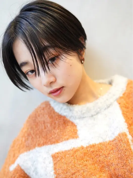 #ショート#ショートボブ#マッシュショート#ハンサムショート#センターパ?...