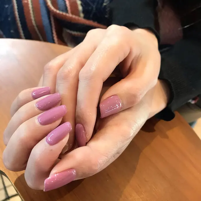 ショートネイル 春ネイル ワンカラー ピンクネイル ピンク Pink 3 熊本 大江 3 Sun Salon所属 濱野 茜のネイル デザイン ミニモ