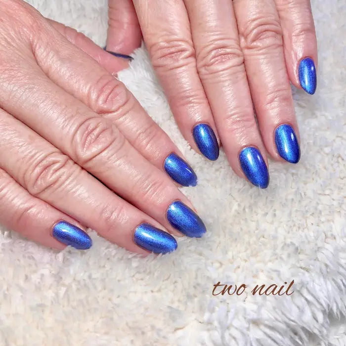 Blue One Color ネイルサロン 自宅サロン 和歌山市 Wakayama Two Nail所属 Two Nailのネイル デザイン ミニモ