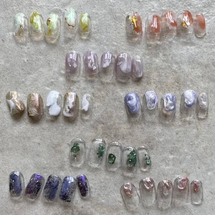 ニュアンス クリアデザイン8種類 Harajukunails所属 Anna Tのネイルデザイン ミニモ