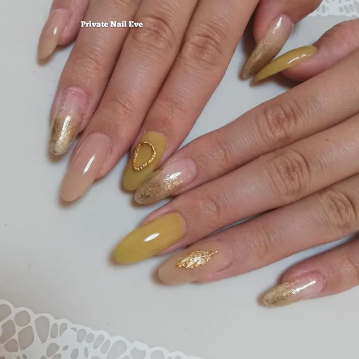 春ニュアンスネイル アート4本4 000円 パーツ別途 Private Nail Eve所属 ネイル Junkoのネイル デザイン ミニモ