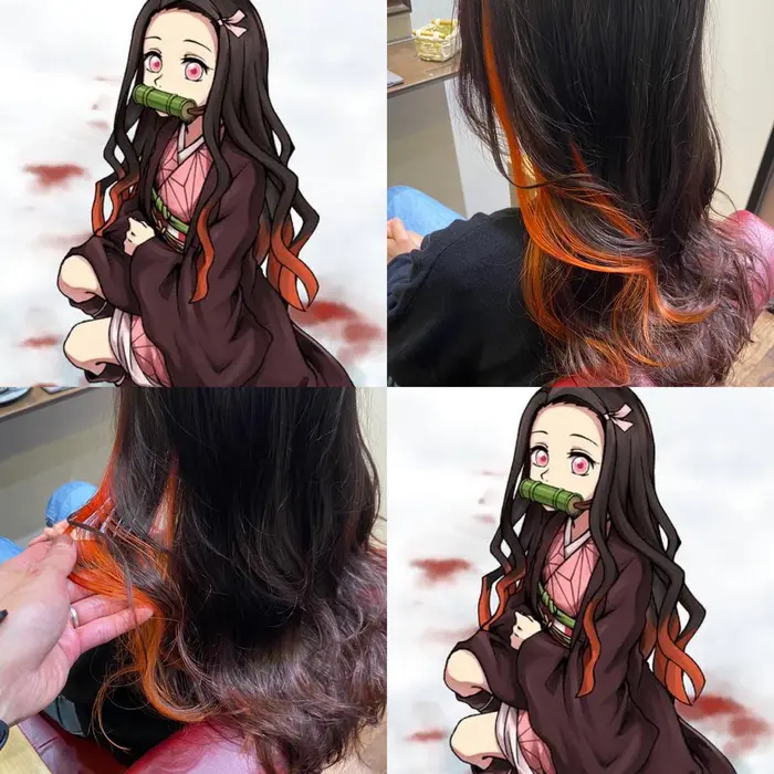 鬼滅カラー ねずこカラー Lilie所属 Sonoura Masayaのヘアカタログ ミニモ