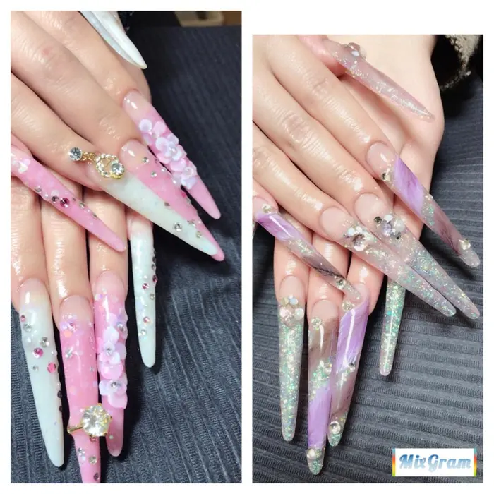 本部認定講師による超ロングスカルプです Irohanail所属 Iroha Nailのネイルデザイン ミニモ