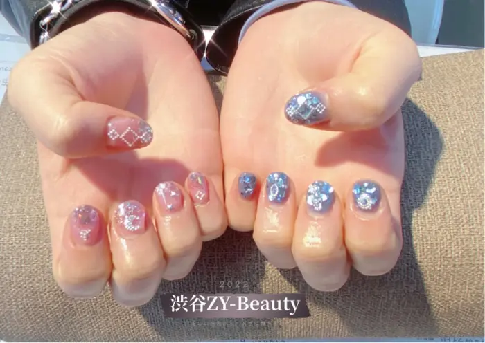 22人気ネイル つけ放題 フレンチネイル ガラスフレンチ 3dネイル チークネイル フットネ Zy Beauty所属 Zy Beauty 渋谷の ネイルデザイン ミニモ