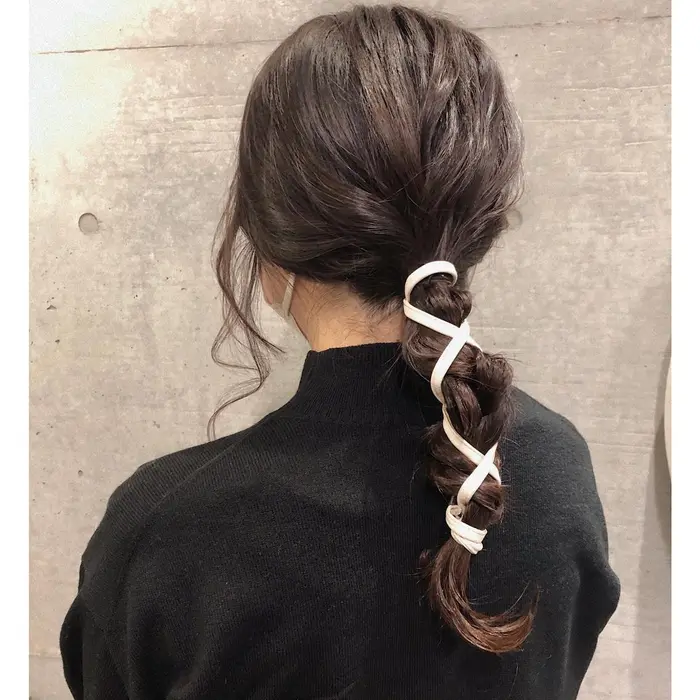 紐アレンジ The Dot所属 メンズパーマ 髪質 改善 Suzuのヘアカタログ ミニモ