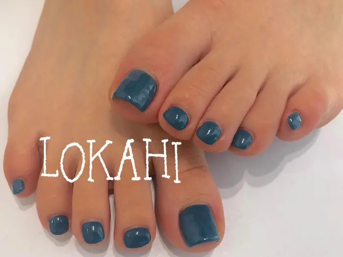 フットジェルワンカラー Eye Nail Lokahi所属 Lokahi 大串のネイルデザイン ミニモ