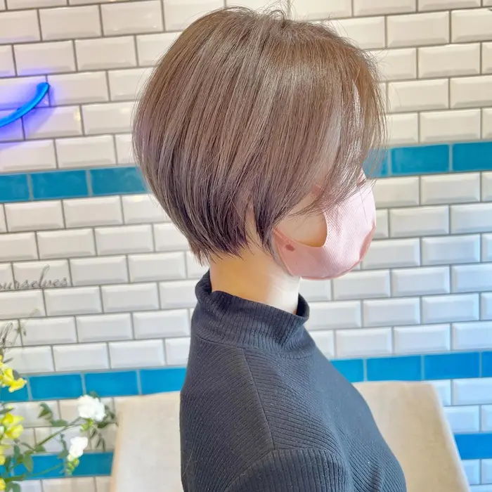 大人キレイショート ショートボブ ショート 新宿ショート 丸みショート ボブ くびれシ Sea By Lond所属 ショート ボブ 小顔 佐藤健太郎のヘアカタログ ミニモ