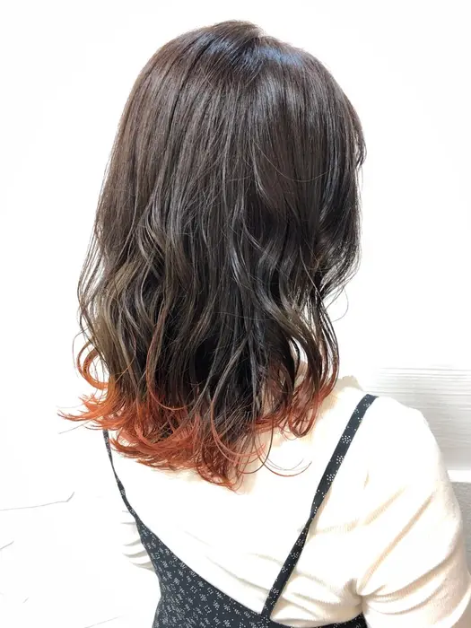 オレンジ可愛い テールカラーのダブルカラー なりたい色になったことがない そんな方はぜひ一度s Stella Tokyo所属 Stella Tokyo 渋谷のヘアカタログ ミニモ