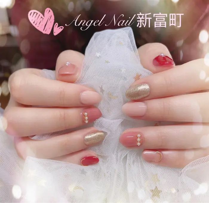 5000円定額ネイルコースでございます Angel Nail所属 Angel Nail エンジェル ネイルのネイル デザイン ミニモ