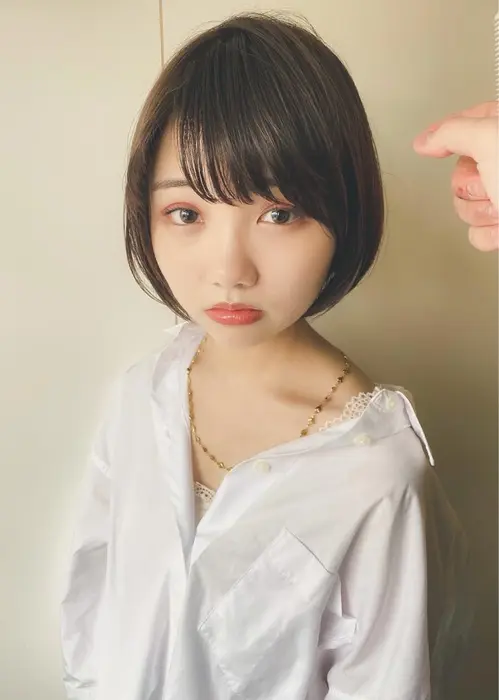 丸みショートは長めなので髪を伸ばしてる方や短いショートが苦手な方にオススメです 無敵ショートで年内 Sand 横浜店所属 似合わせショートno 1たーじのヘアカタログ ミニモ